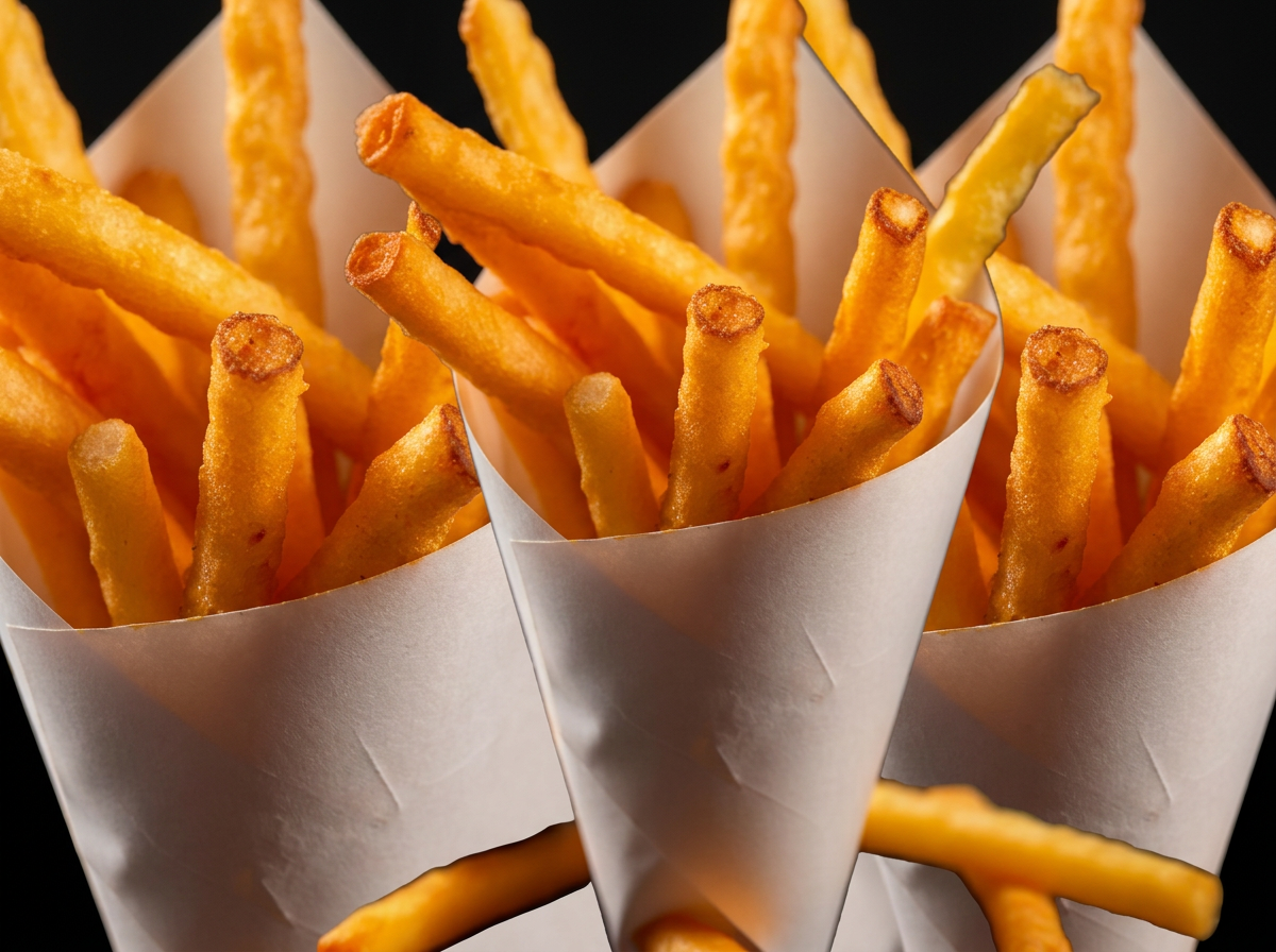 Verse goudgele friet